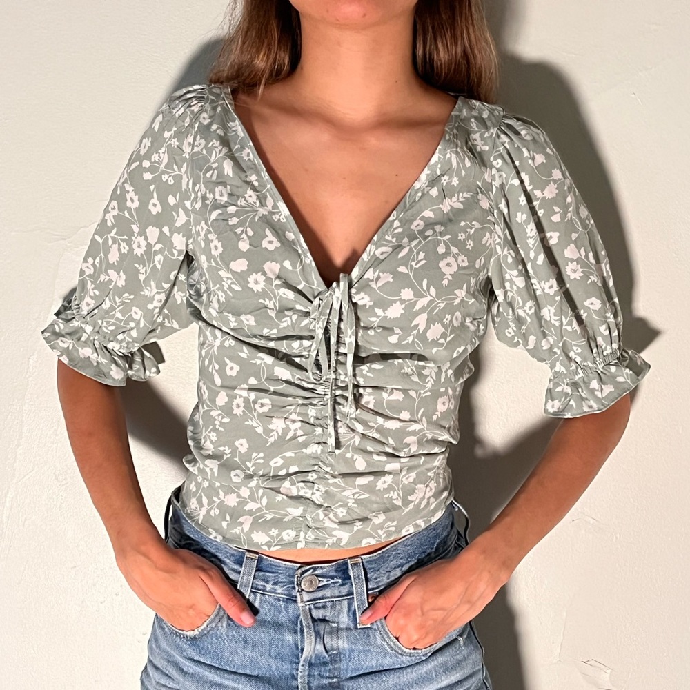 Abercrombie, Green Blouse